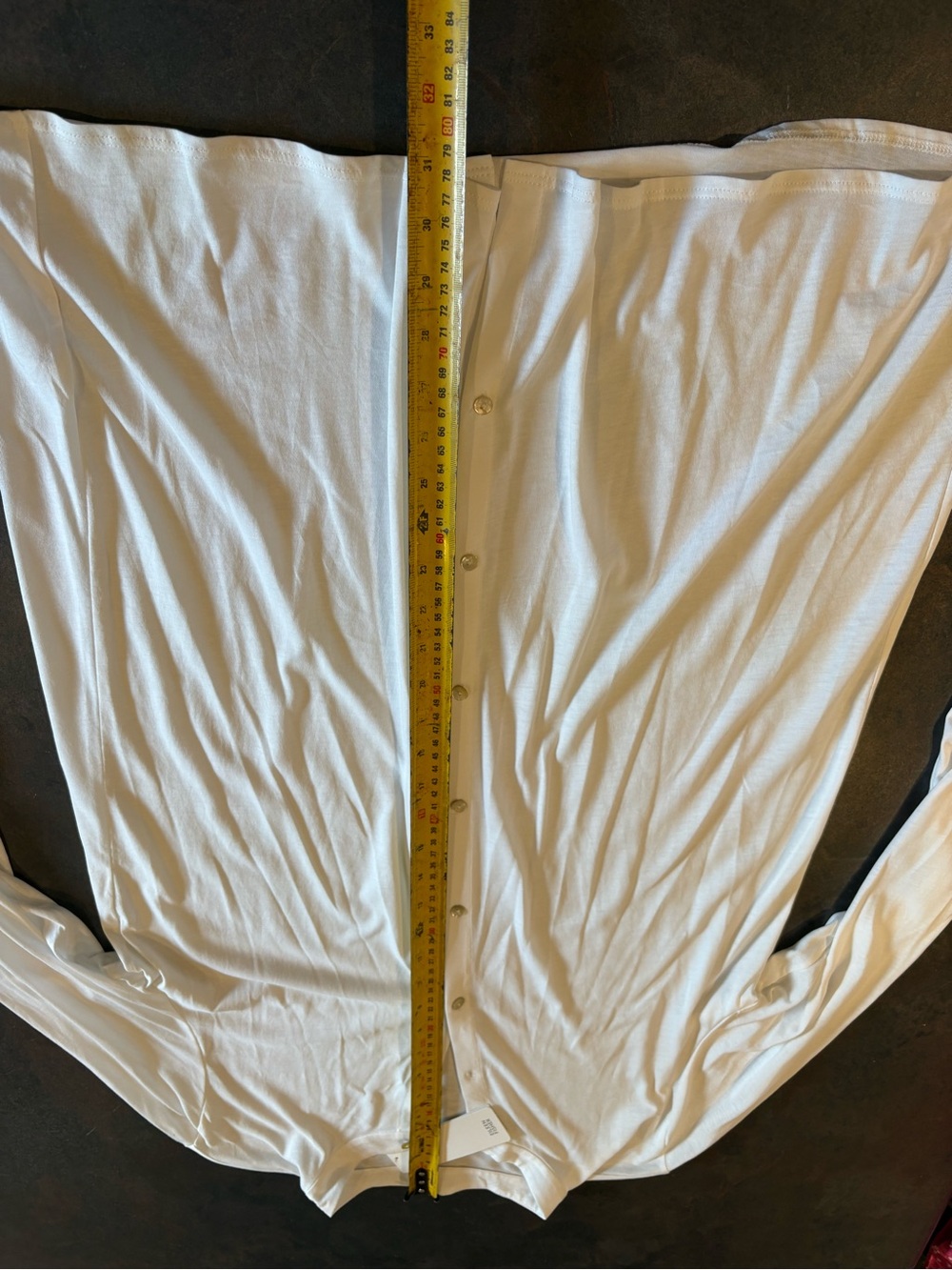 Eileen Fisher Organic Cotton White Button-Front Tunic Shirt Small - Picture 3 of 8